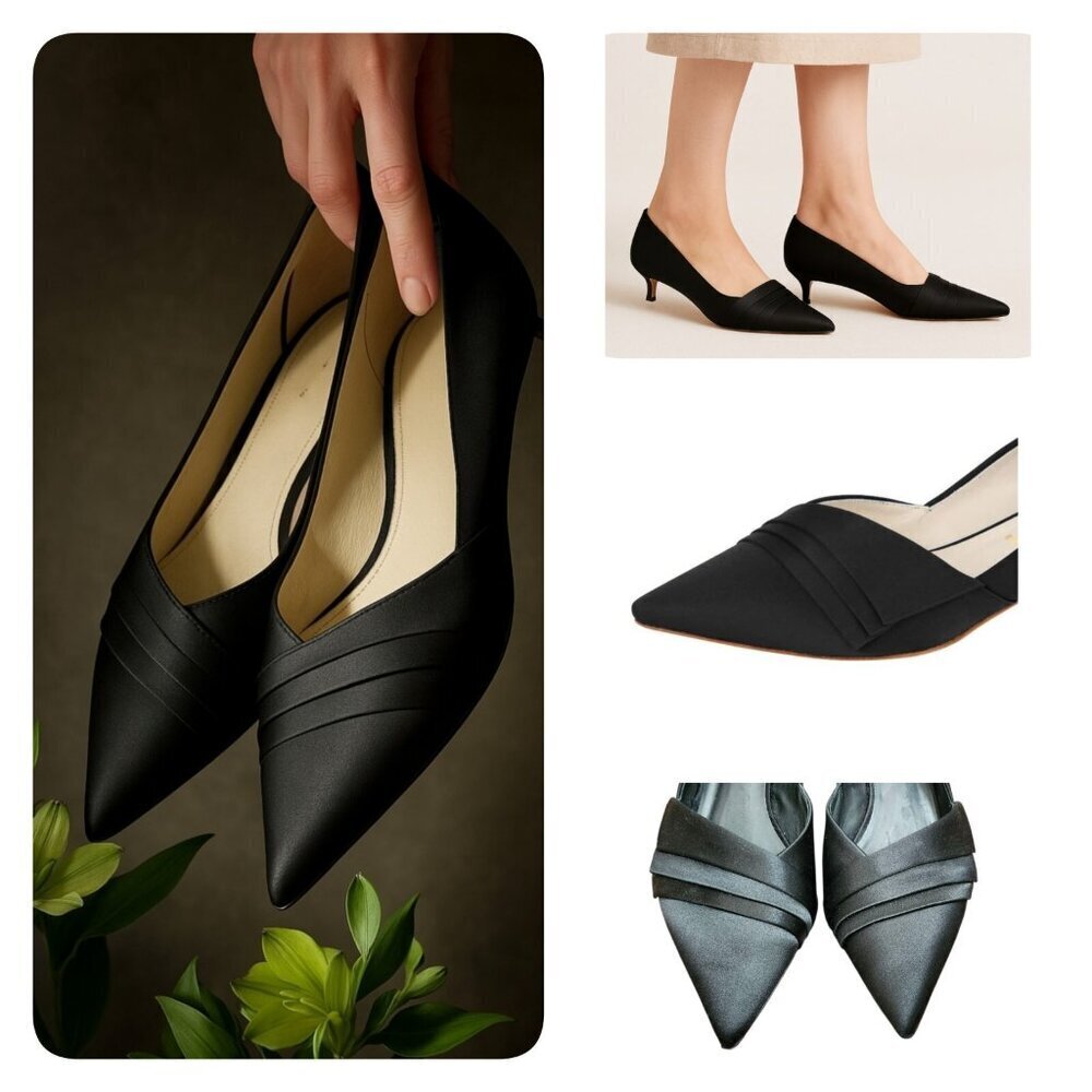 Something Bleu Brenna Kitten Heel HANDCRAFTED IN ITALY BY ARTISAN SHOEMAKERS
